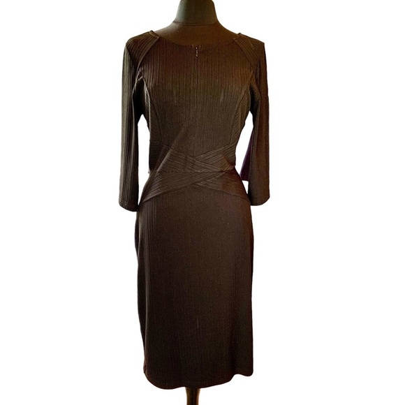 Vfshow Dresses & Skirts - Vfshow Black long sleeve knee length Dress XL NWT